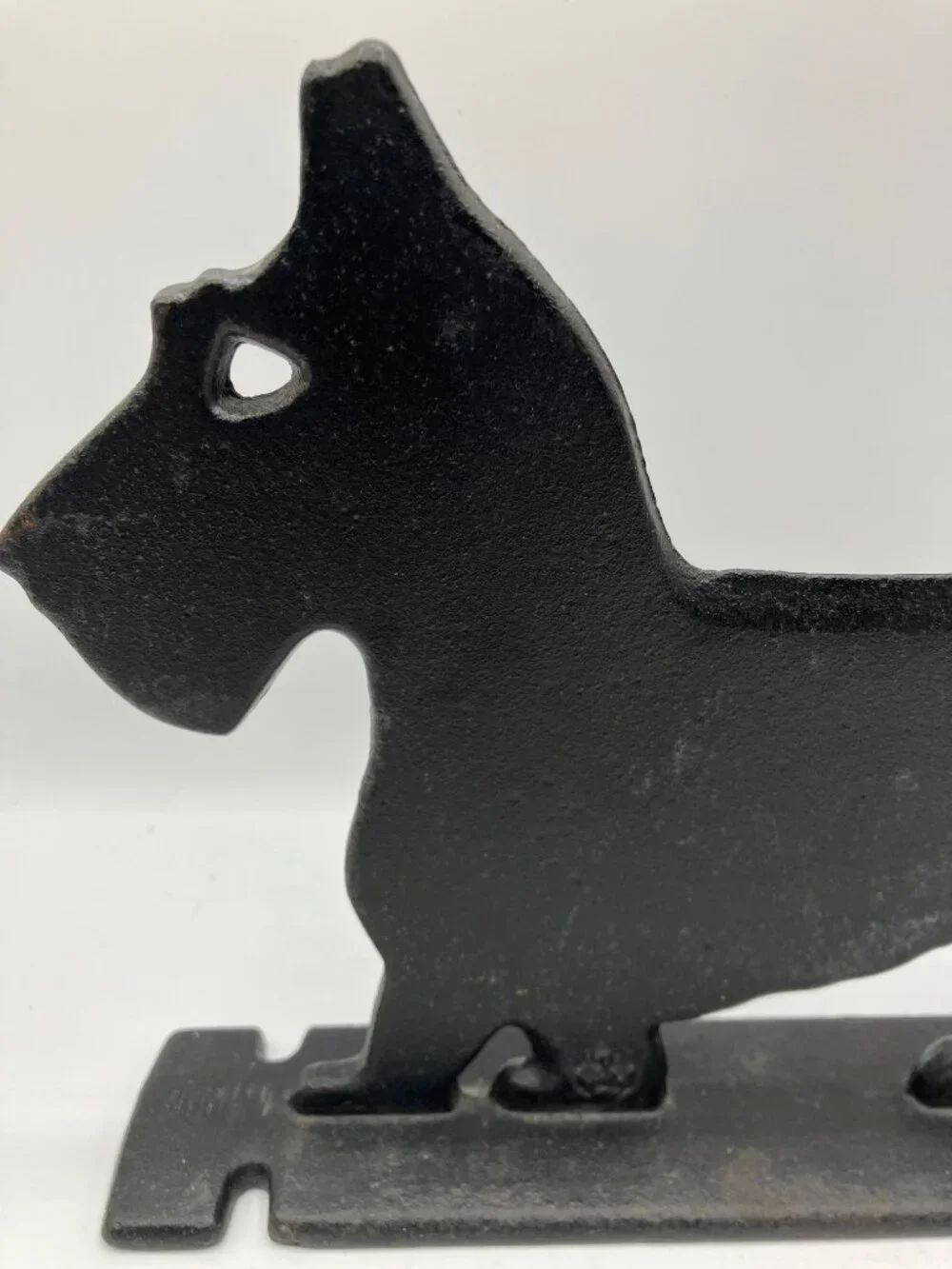 Scottie Dog Boot Scraper Cast Iron Marked and Numbered Black Scottish‎ Terrier